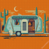 Illustration Airstream Diamond Painting