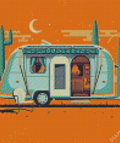 Illustration Airstream Diamond Painting