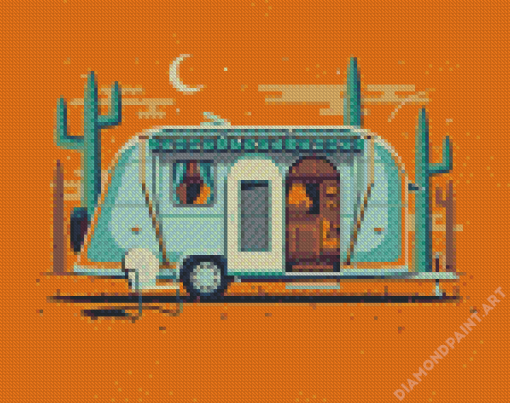 Illustration Airstream Diamond Painting