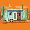 Illustration Airstream Diamond Painting