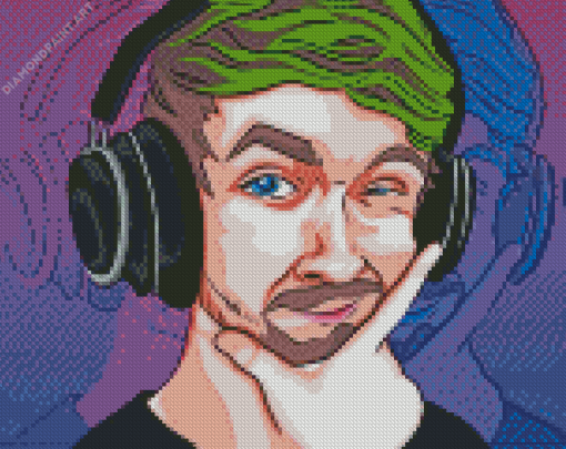 Jacksepticeye Head Art Diamond Painting