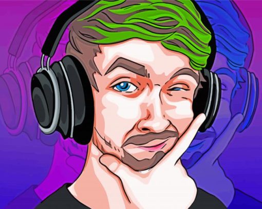 Jacksepticeye Head Art Diamond Painting