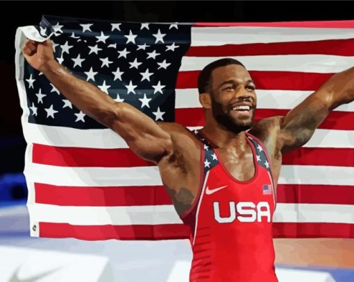 Jordan Burroughs Diamond Painting