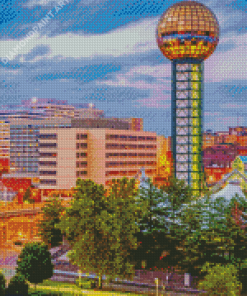 Knoxville Sunsphere Diamond Painting