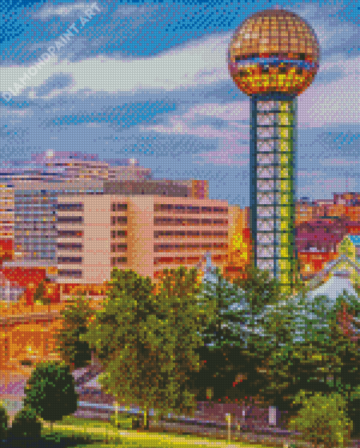 Knoxville Sunsphere Diamond Painting