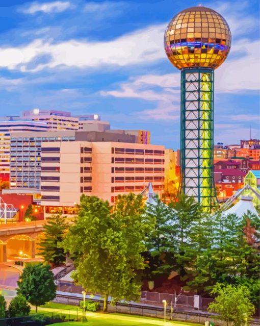 Knoxville Sunsphere Diamond Painting