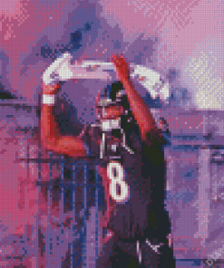 Lamar Jackson In Tunnel Diamond Painting