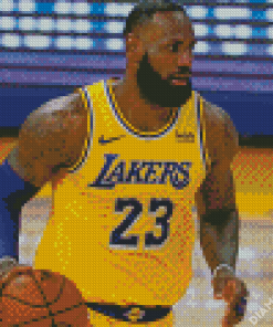 Lebron James Los Angeles Lakers 5D Diamond Painting