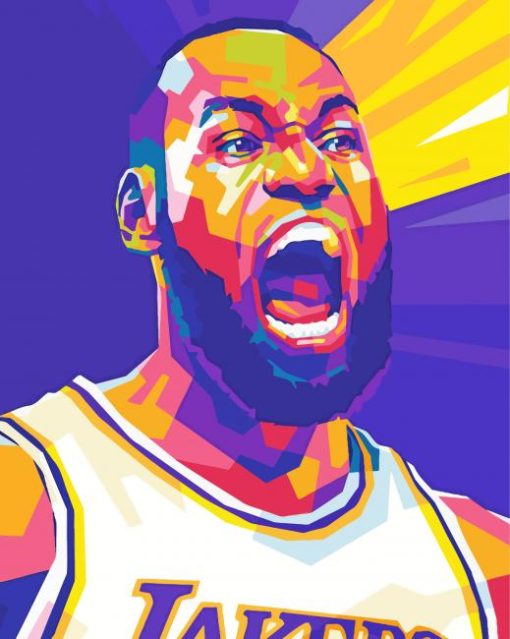 Lebron James Pop Art 5D Diamond Painting