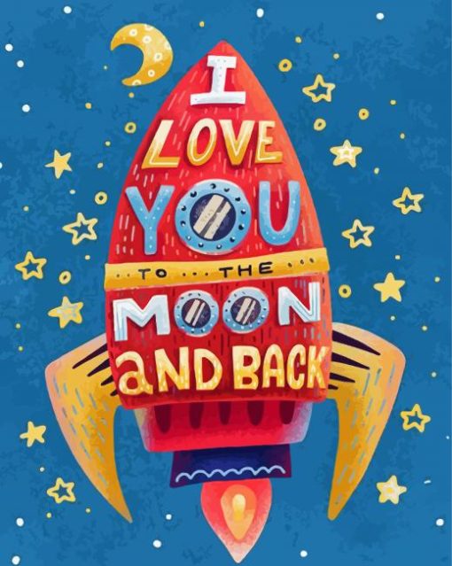 Love You To The Moon Diamond Painting