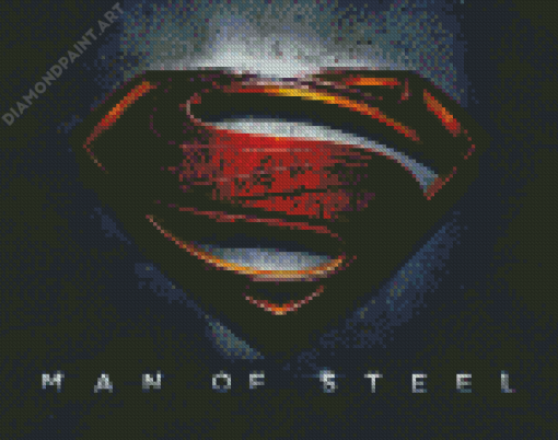 Man Of Steel Superman Symbol Diamond Painting