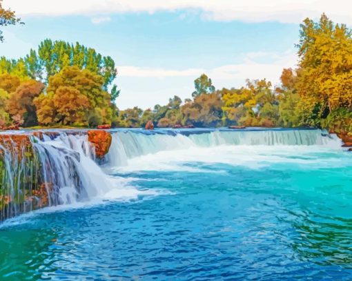 Manavgat Waterfalls Diamond Painting