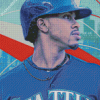 Mariners Player Art Diamond Painting