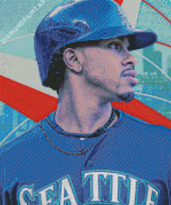 Mariners Player Art Diamond Painting