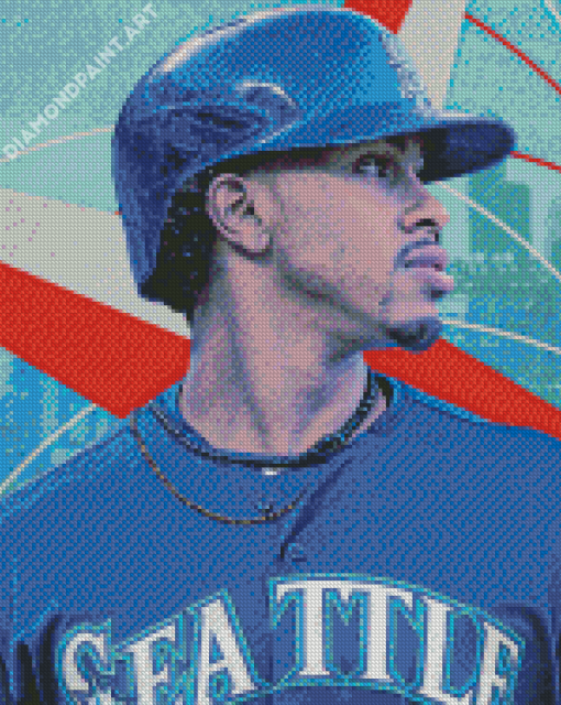 Mariners Player Art Diamond Painting