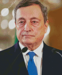 Mario Draghi Ministre Of Italy Diamond Painting