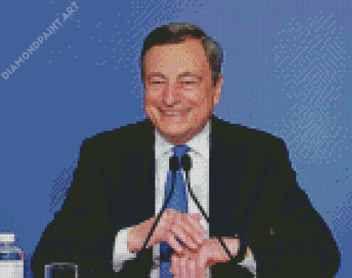 Mario Draghi Smiling Diamond Painting