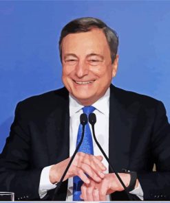 Mario Draghi Smiling Diamond Painting