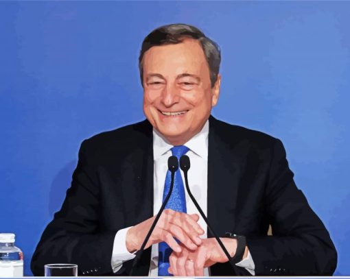 Mario Draghi Smiling Diamond Painting