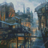 Medieval Fantasy City Diamond Painting