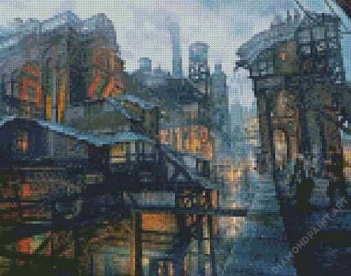 Medieval Fantasy City Diamond Painting