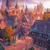 Medieval Fantasy Town Diamond Painting