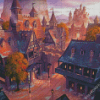 Medieval Fantasy Town Diamond Painting