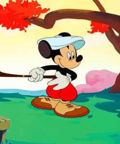 Mickey Mouse Golfing Diamond Painting