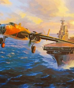 Military Aircraft Carrier Diamond Painting