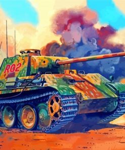 Military Tank Panther World War II Diamond Painting