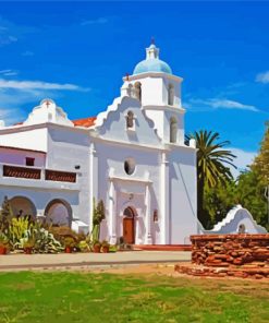 Mission San Luis Rey Oceanside Diamond Painting