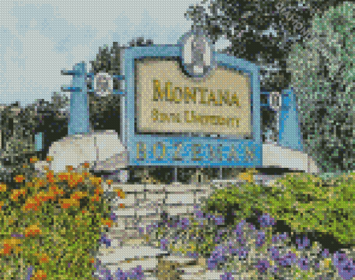 Montana State University Art 5D Diamond Painting