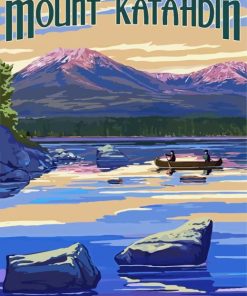 Mount Katahdin Poster Diamond Painting