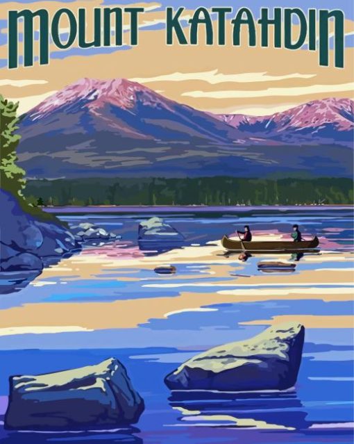 Mount Katahdin Poster Diamond Painting