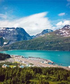 Mountains June Alaska Diamond Painting