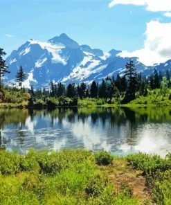 Mt Baker Lake Diamond Painting