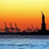 New York City Harbor Silhouette Diamond Painting