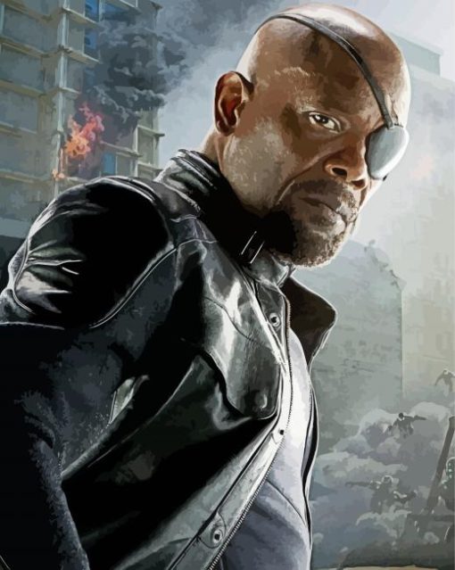 Nick Fury Marvel Character Diamond Painting