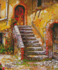 Old Historical House Diamond Painting