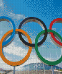 Olympic Rings Diamond Painting