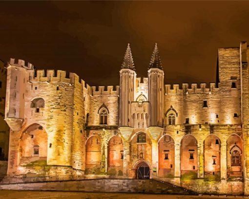 Palais Des Papes Avignon France Diamond Painting