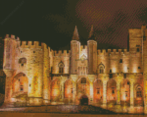 Palais Des Papes Avignon France Diamond Painting