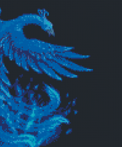 Phoenix Blue Diamond Painting