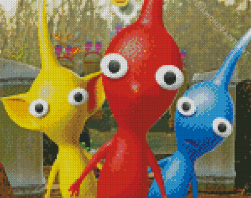 Pikmin Game Characters Diamond Painting