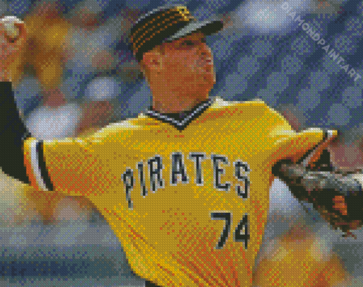 Pittsburgh Pirates Baseball Player Diamond Painting