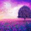 Purple Tree Diamond Painting