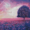 Purple Tree Diamond Painting