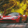 Red Aston Sport Car Diamond Painting