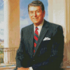 Ronald Reagan Portrait Diamond Painting