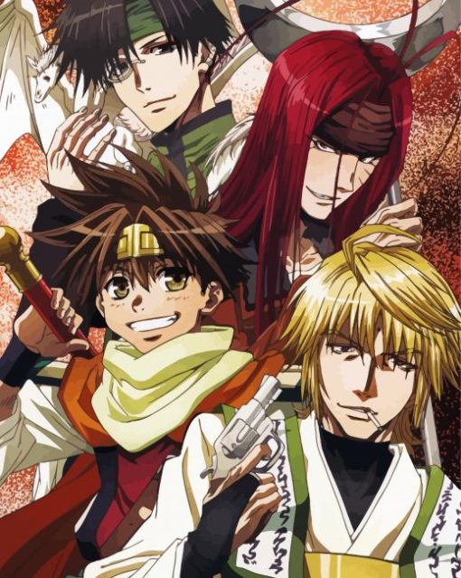 Saiyuki Anime Characters Diamond Painting